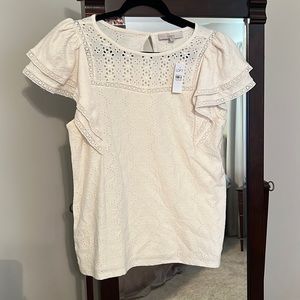 NWT Loft blouse white